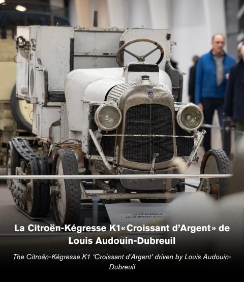 Image de la Citroën-Kégresse K1« Croissant d’Argent » de Louis Audouin-Dubreuil avec description d'image