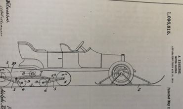 Industrial draw of kegresse's car