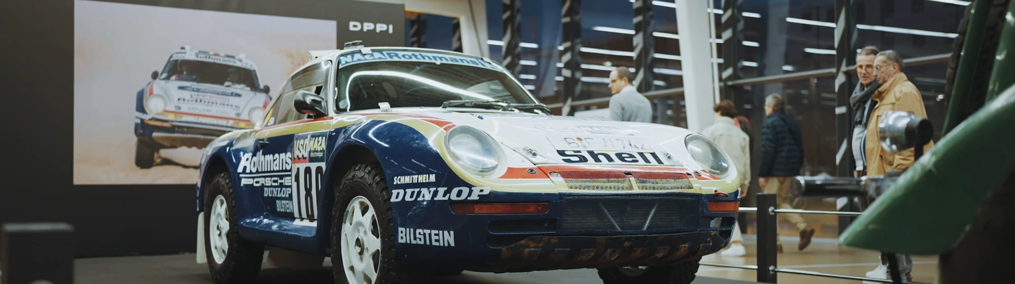 Porsche 959 de Rene Metge à l'édition 2024 du salon Rétromobile