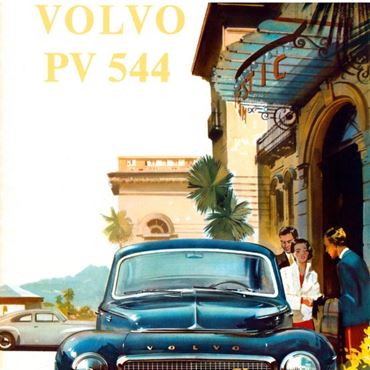 affiche volvo pv 544
