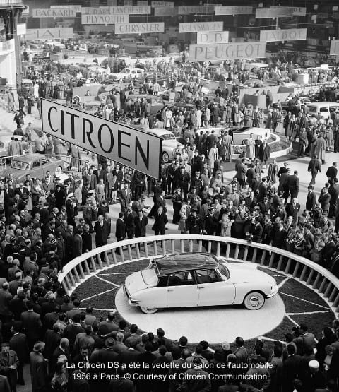 La Citroën DS a été la vedette du salon de l'automobile 1956 à Paris. © Courtesy of Citroën Communication