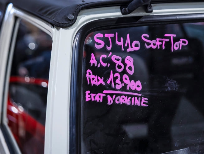Information about the sale of the car