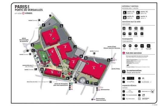 Plan d'accès salon rétromobile 2024